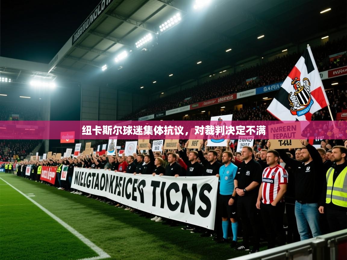 纽卡斯尔球迷集体抗议,对裁判决定不满 第1张
